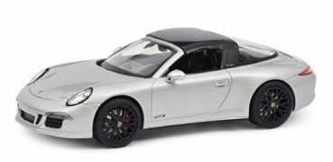 7598 Porsche 911 (991) Targa 4 GTS silver 1:43